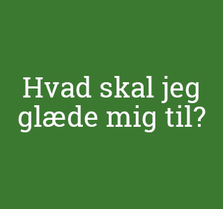 Hvad skal jeg glæde mig til